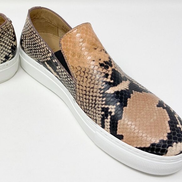 AQUATILA | Orilla Snakeskin Embossed leather slip-on sneaker 6 NWOT - Picture 8 of 12